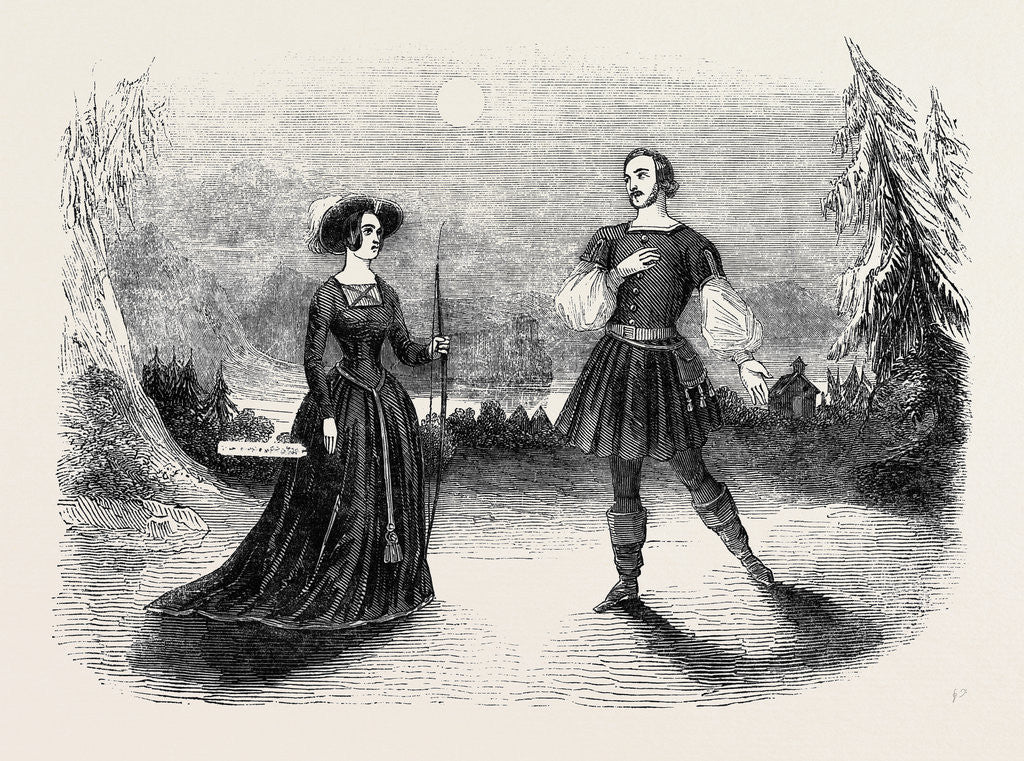 Detail of Miss Romer, in the Opera of Guillaume Tell, at Drury-Lane Theatre by Anonymous