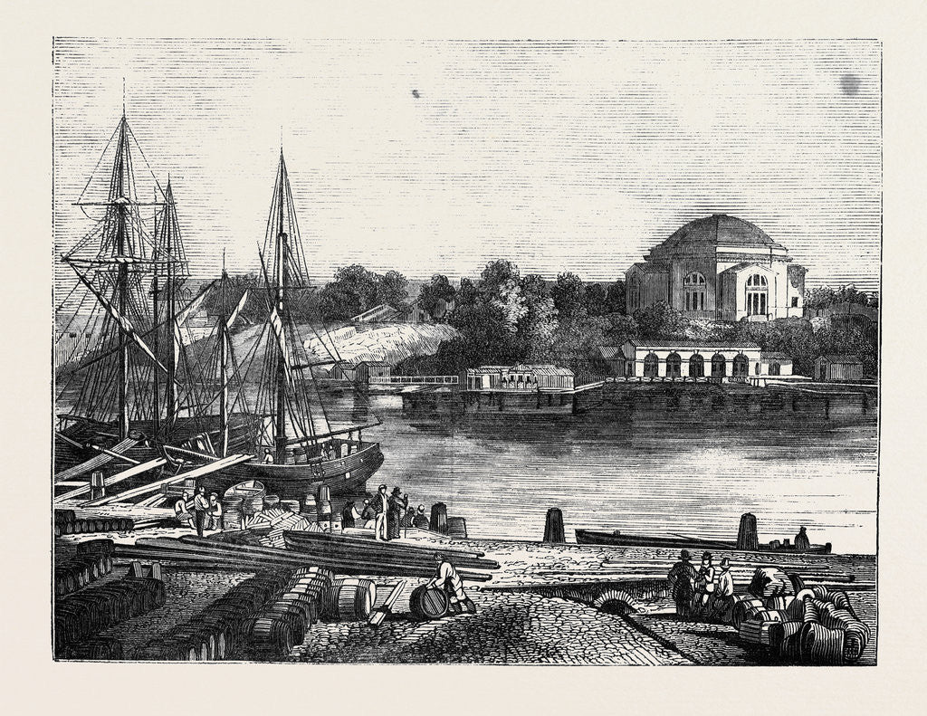 Detail of Stockholm, the Admiralty and Harbour. by Anonymous