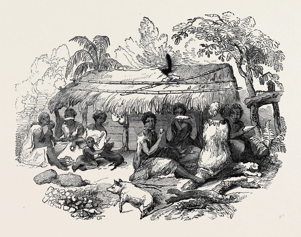 Detail of New Zealand Dinner by Anonymous