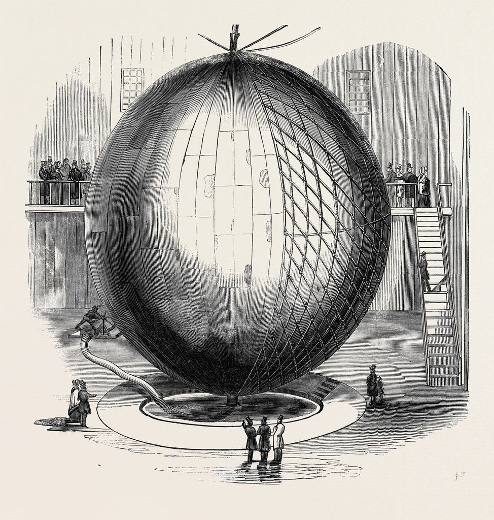 Detail of Immense Copper Balloon, at Paris by Anonymous