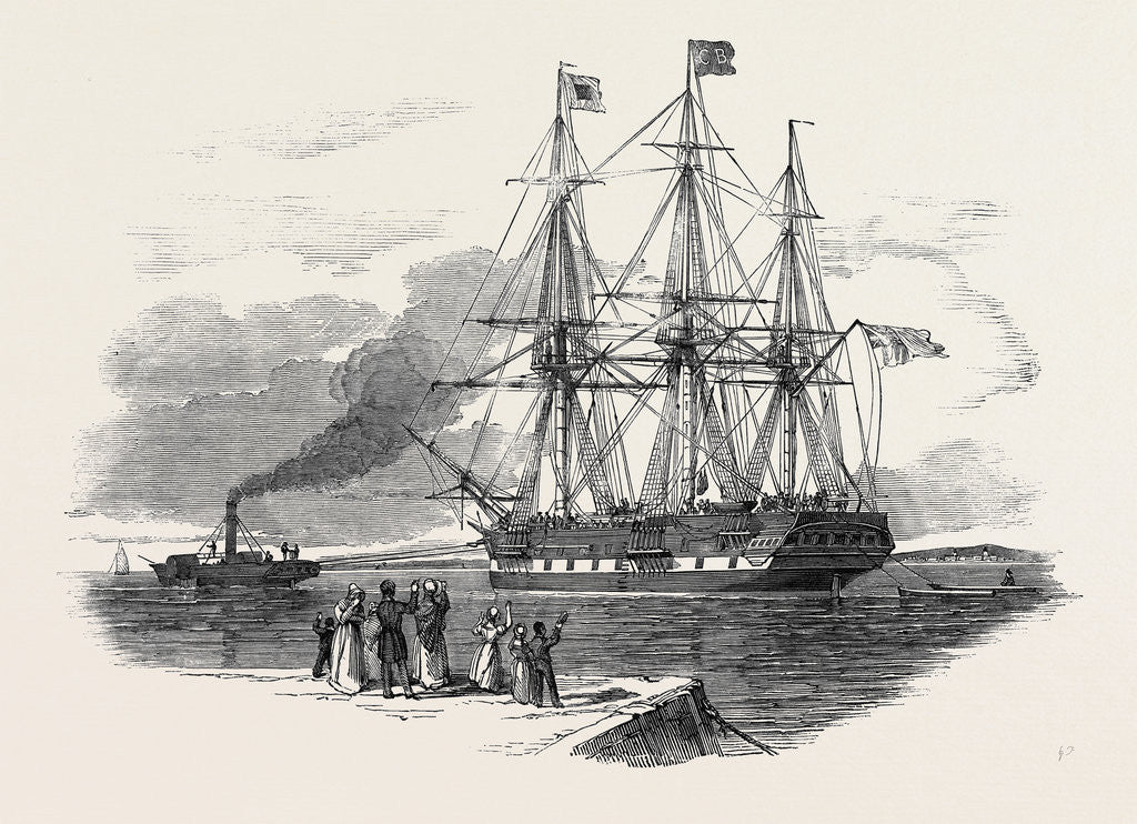 Detail of Towing Out. by Anonymous