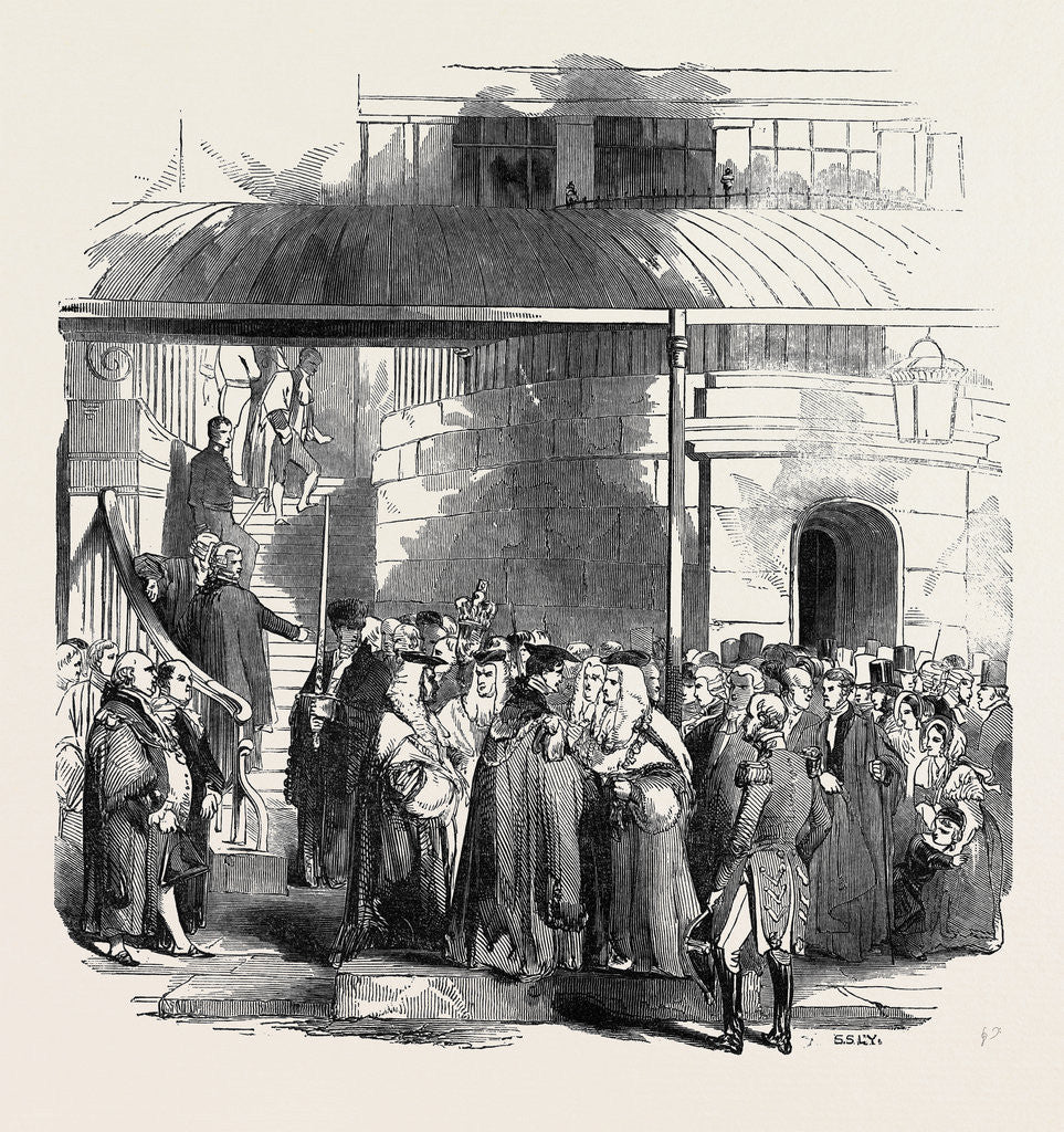 Detail of Opening of the Central Criminal Court. by Anonymous