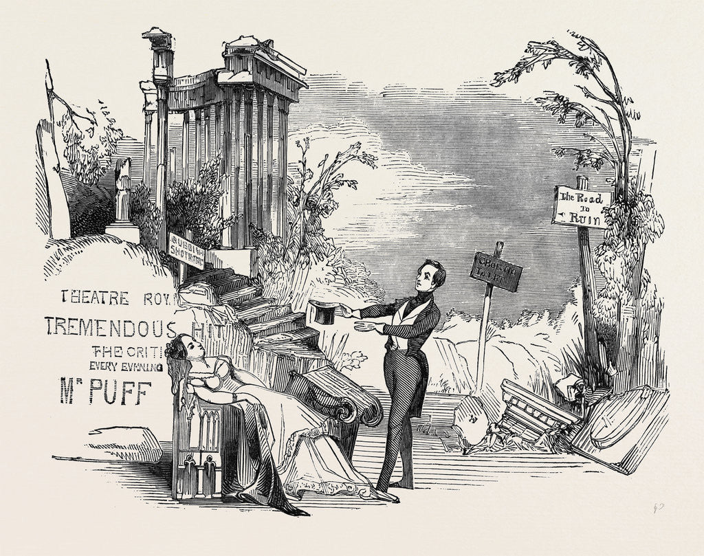 Detail of Scene from the New Extravaganza of the Drama at Home, at the Haymarket Theatre by Anonymous