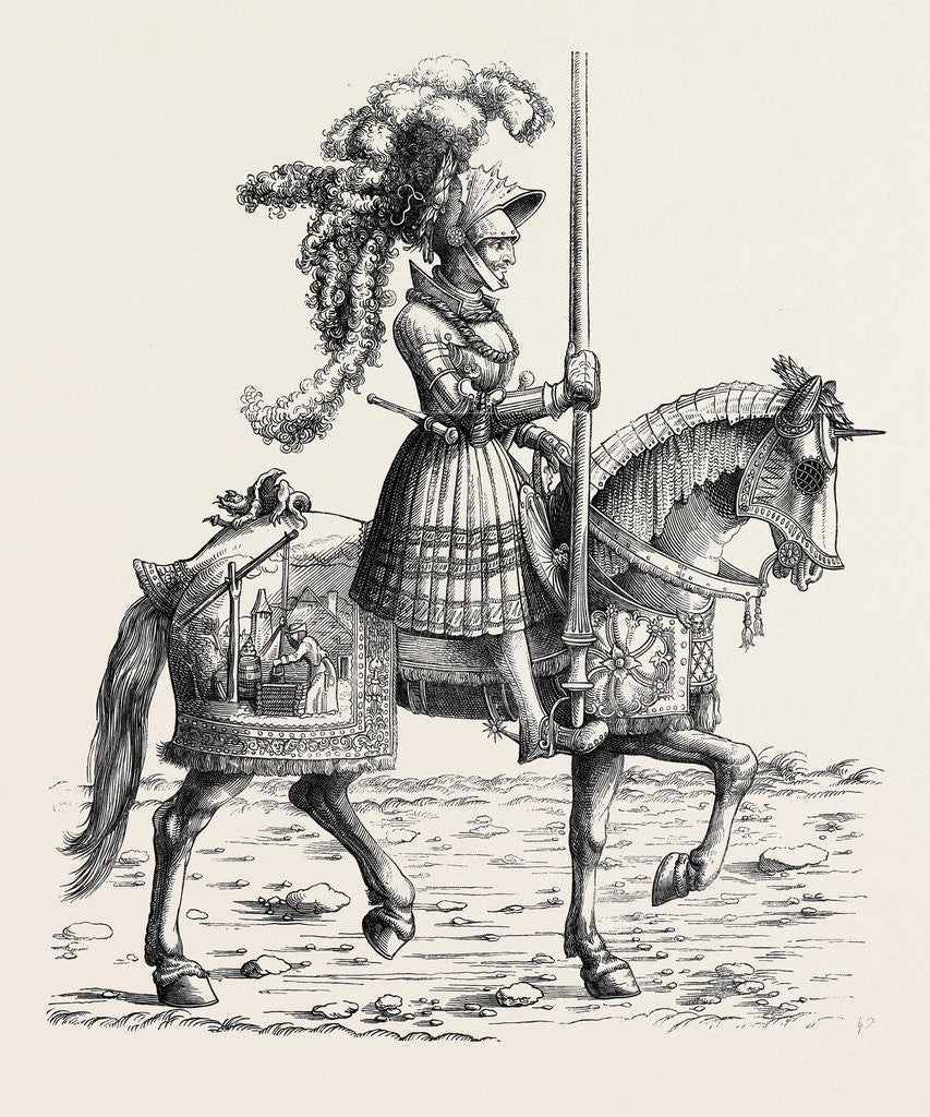Detail of Specimen of Wood-Engraving, 1518, Triumphs of Maximilian by Anonymous