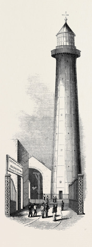 Detail of Cast-Iron Light-House. by Anonymous