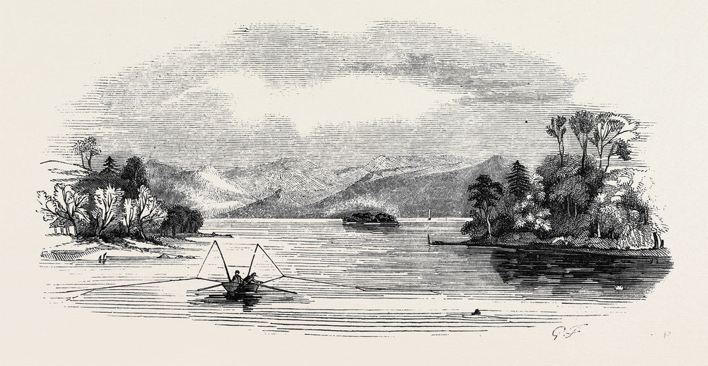 Detail of Lake Trout Fishing, in Derwent Water by Anonymous