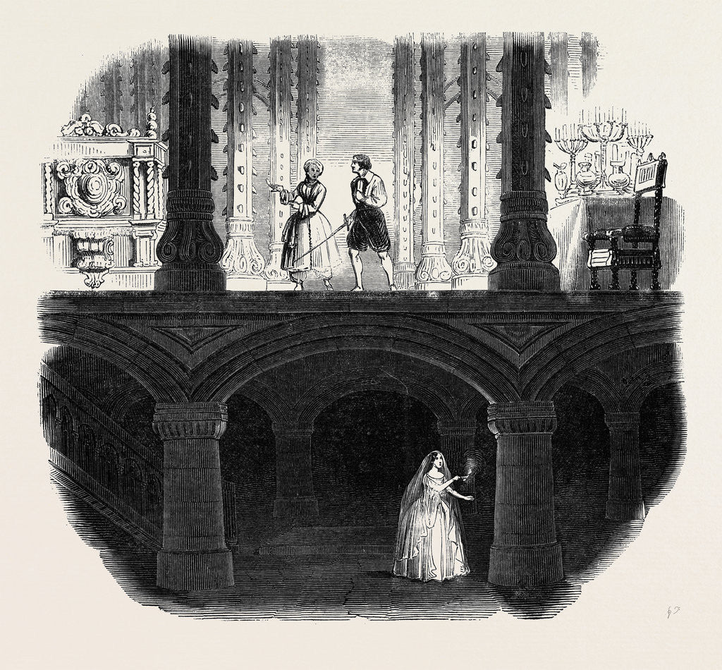 Detail of Scene from the New Opera of the Brides of Venice, at Drury-Lane Theatre by Anonymous