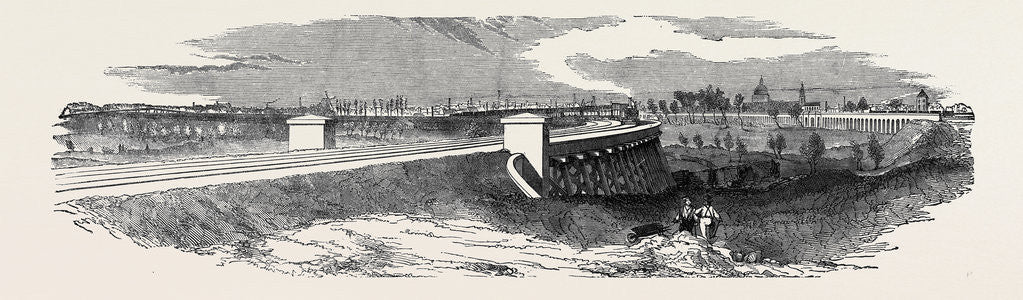 Detail of The Timber Viaduct from Cooper's Bridge, the South-Eastern Railway by Anonymous
