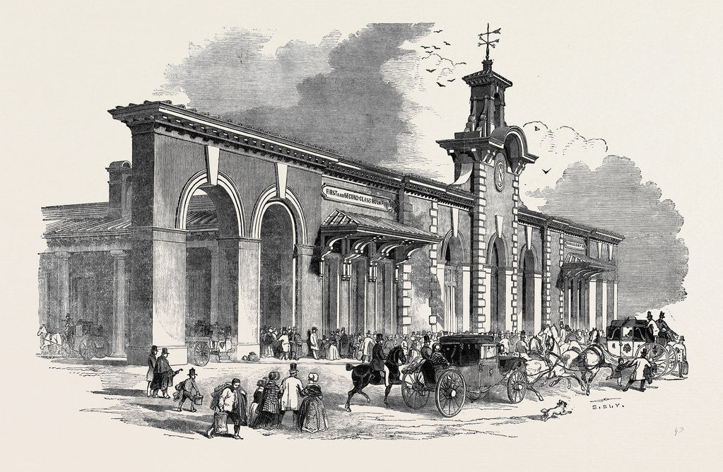 Detail of The New Bricklayers' Arms Terminus of the South-Eastern Railway. by Anonymous