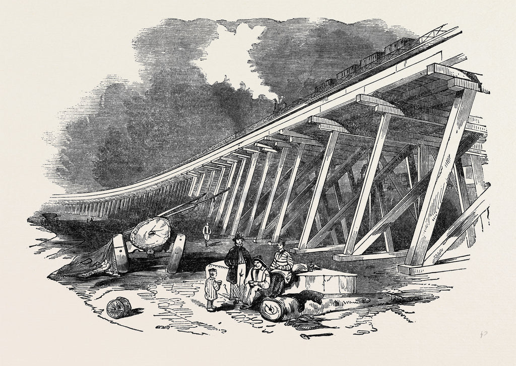 Detail of Frame-Work of the Viaduct, the South-Eastern Railway by Anonymous