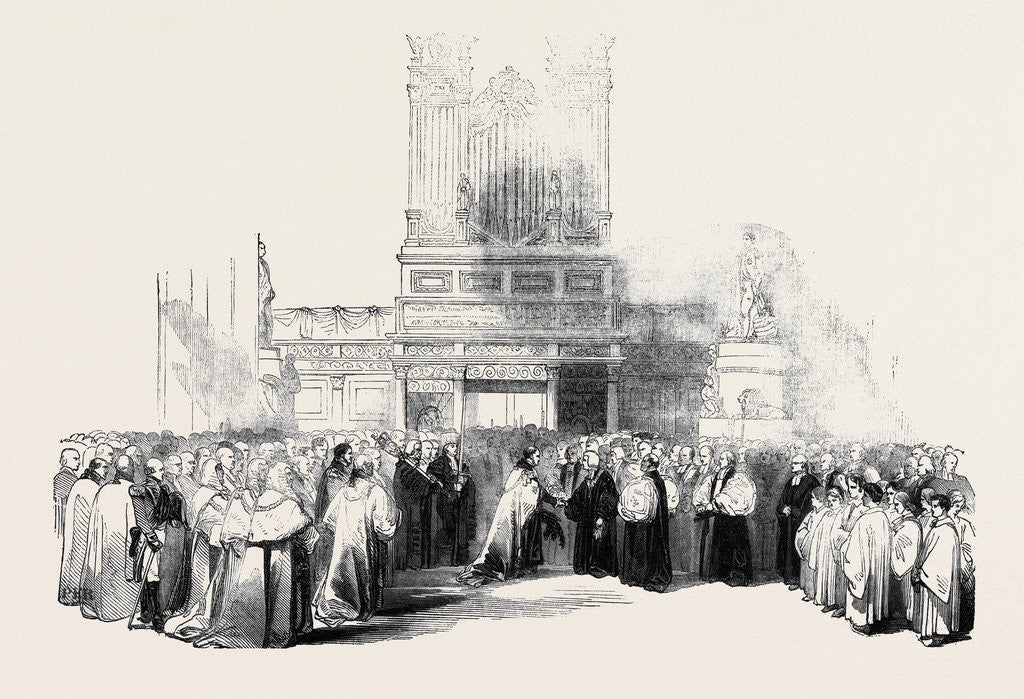 Detail of Anniversary Meeting of the Civic Authorities and the Metropolitan Clergy, in St. Paul's Cathedral. by Anonymous
