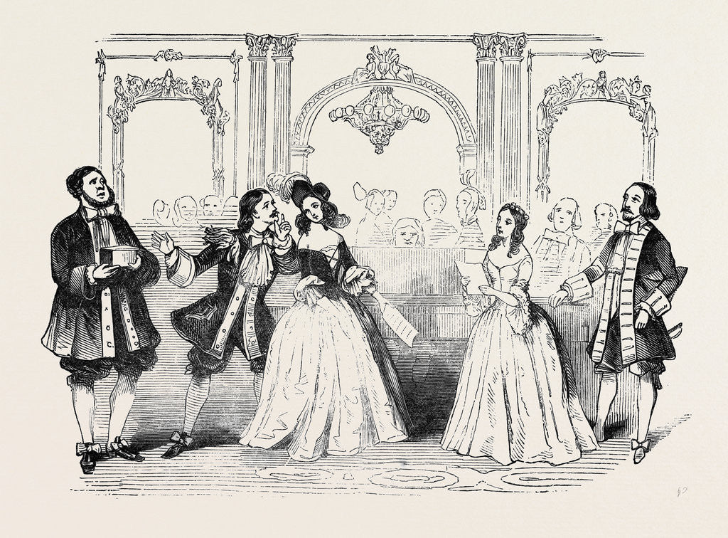 Detail of Scene from the Opera of the Crown Diamonds, at the Princess' Theatre. by Anonymous