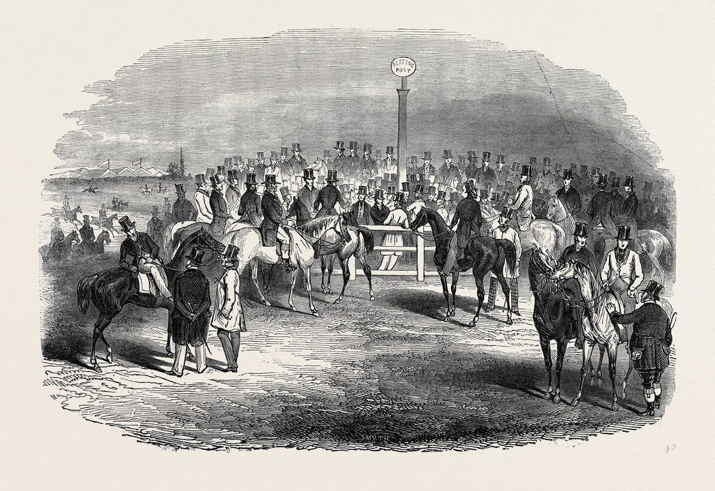 Detail of Epsom Races, the Betting Ring by Anonymous