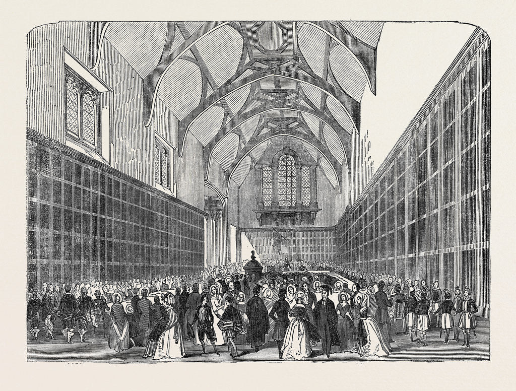 Detail of The Captain's Breakfast, in the College Hall, Eton Montem 1844 by Anonymous