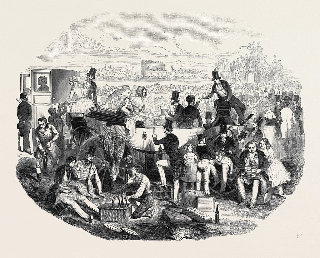 Detail of Picnic Party, at Ascot Races. by Anonymous