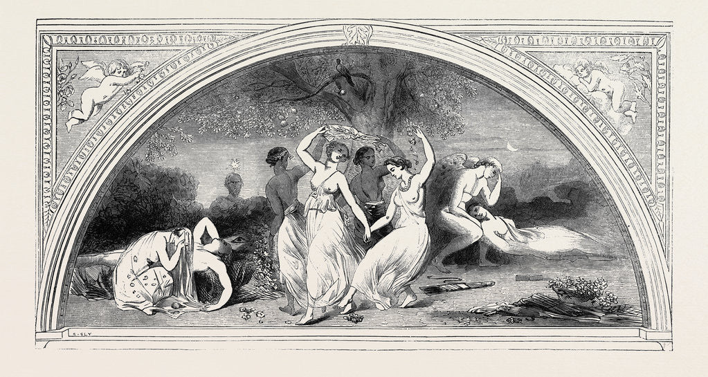 Detail of Scene from Comus. from a Picture by Etty, in the Royal Academy Exhibition by Anonymous