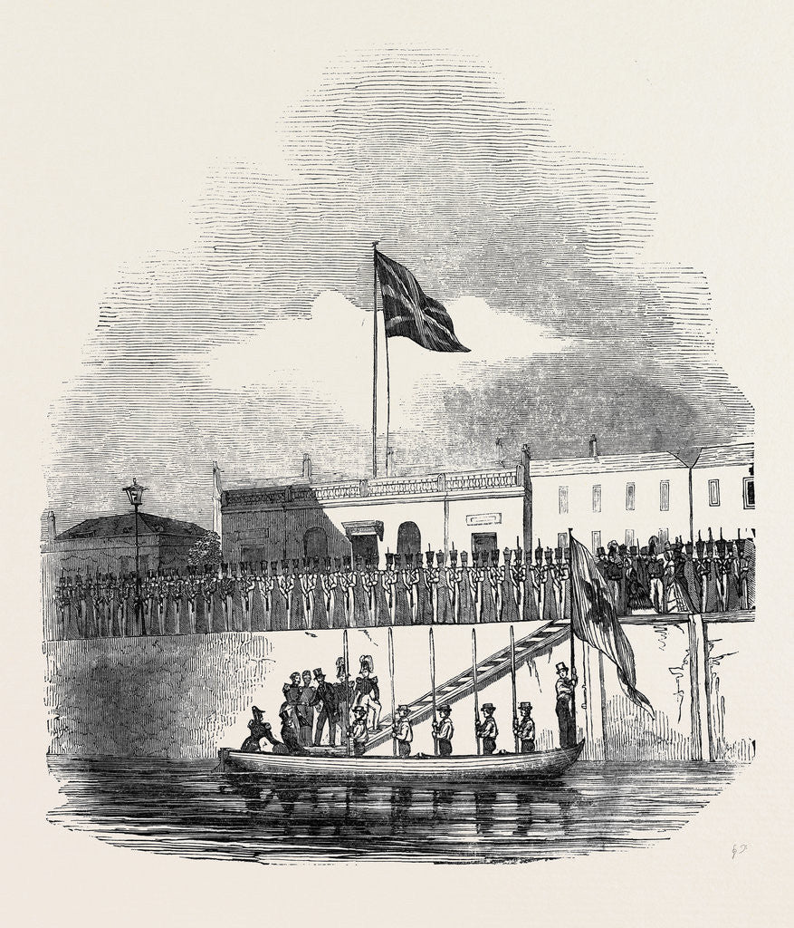 Detail of Departure of the Emperor of Russia, the Embarkation at Woolwich by Anonymous