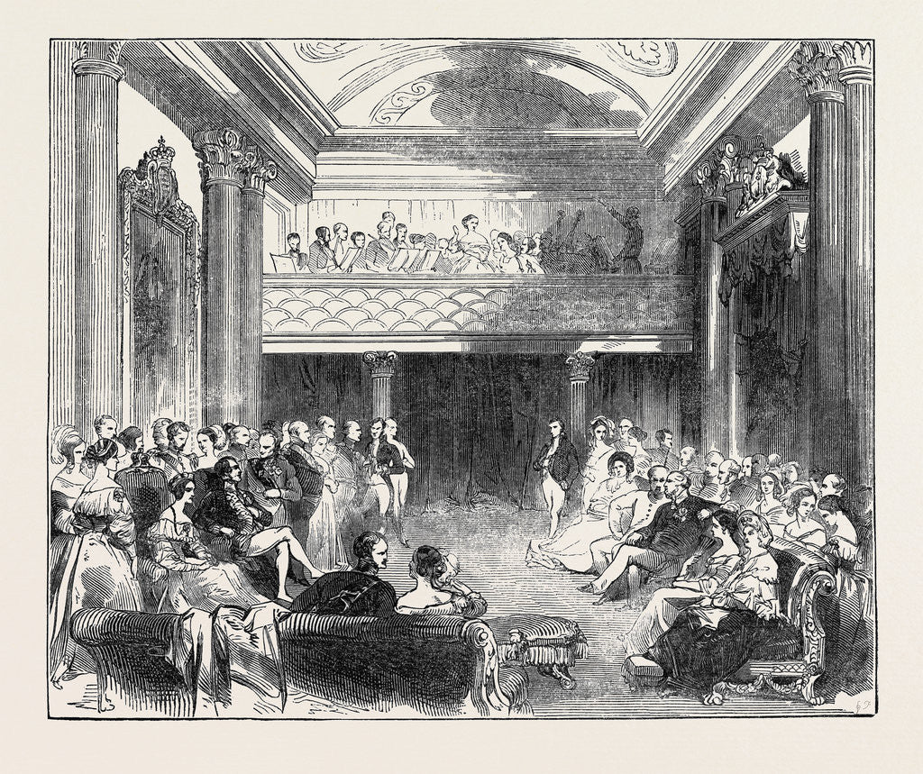 Detail of The Music Room, Buckingham Palace by Anonymous