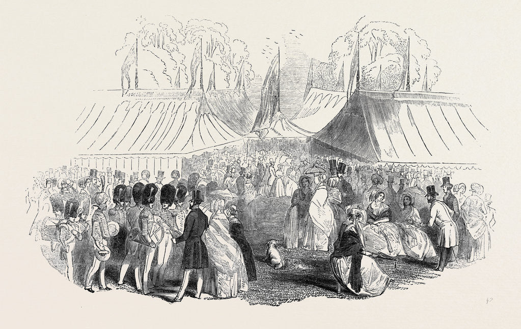Detail of The Fancy Bazaar, at the Royal Hospital, Chelsea. by Anonymous