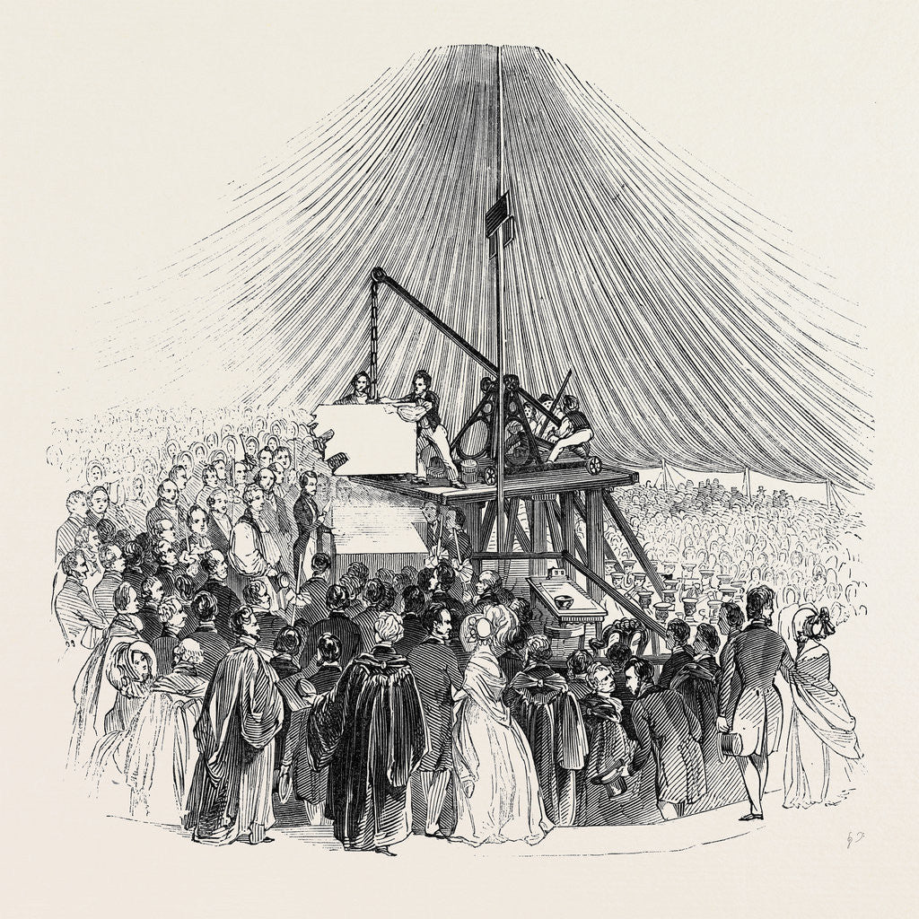 Detail of H.R.H. Prince Albert Laying the First Stone of the New Hospital for Consumption, Etc., Fulham Road by Anonymous
