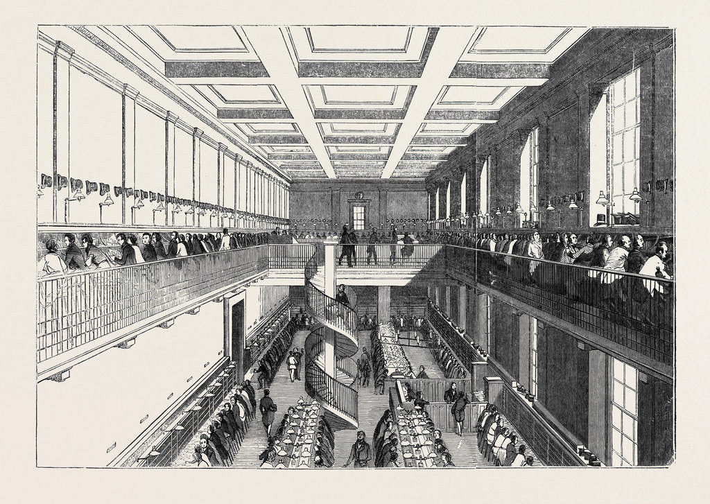 Detail of The General Post Office, the Letter Carriers' Office by Anonymous