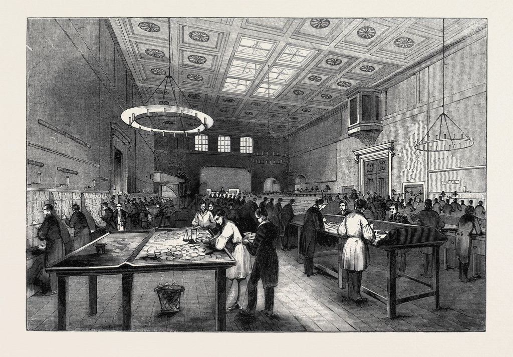 Detail of The General Post Office, the Inland Letter Office by Anonymous