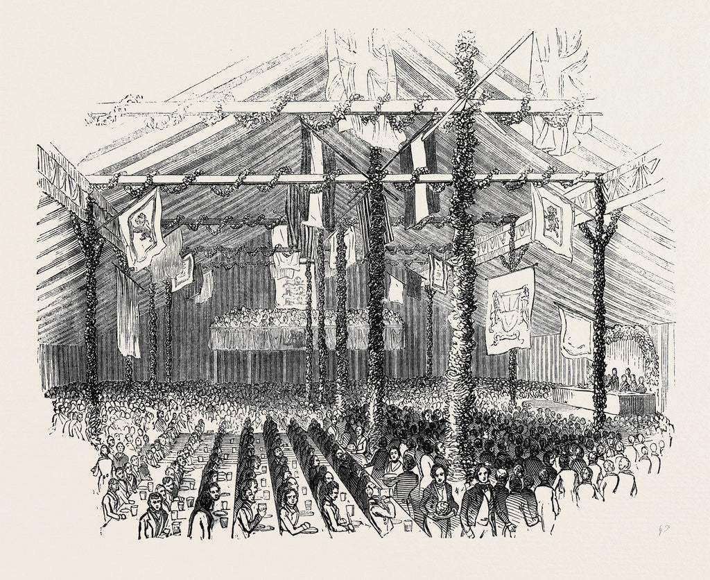 Detail of Lord Egerton's Fete, the Pavilion at Worsley by Anonymous