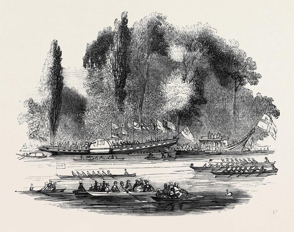 Detail of The Thames Regatta. by Anonymous