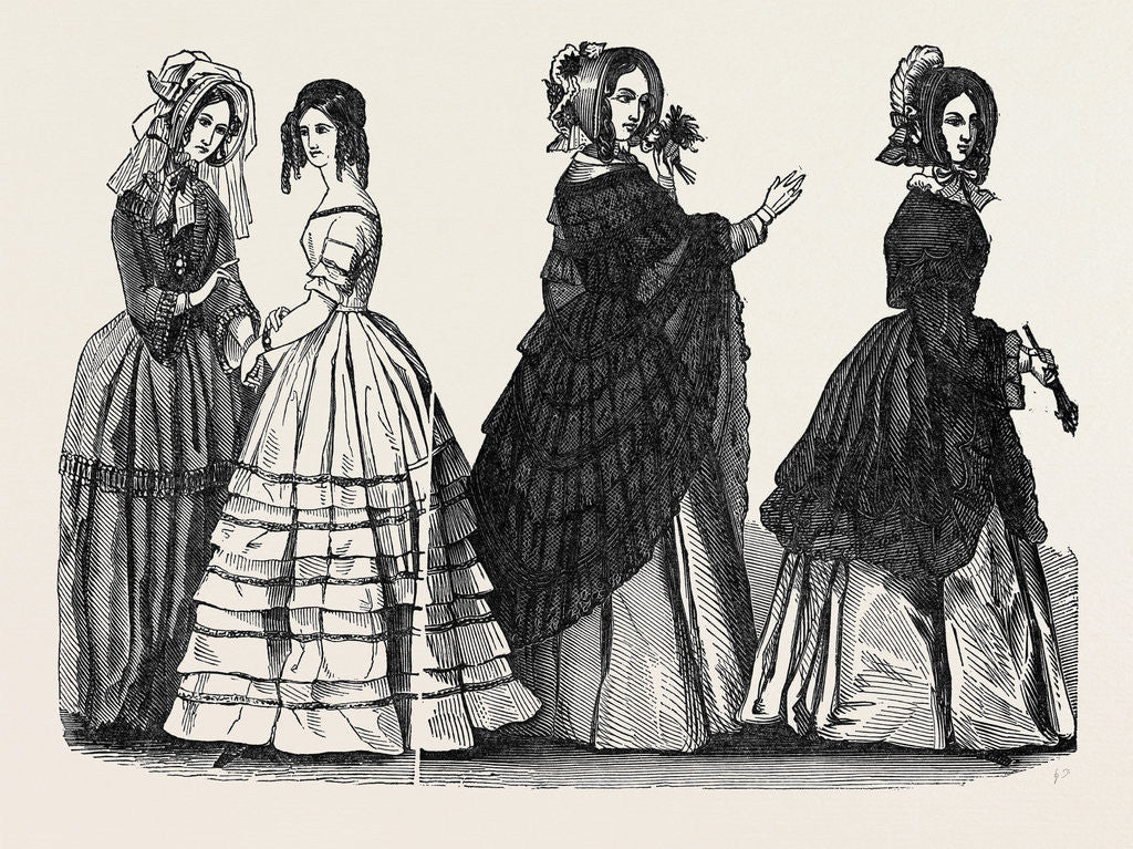 Detail of Fashions for July by Anonymous