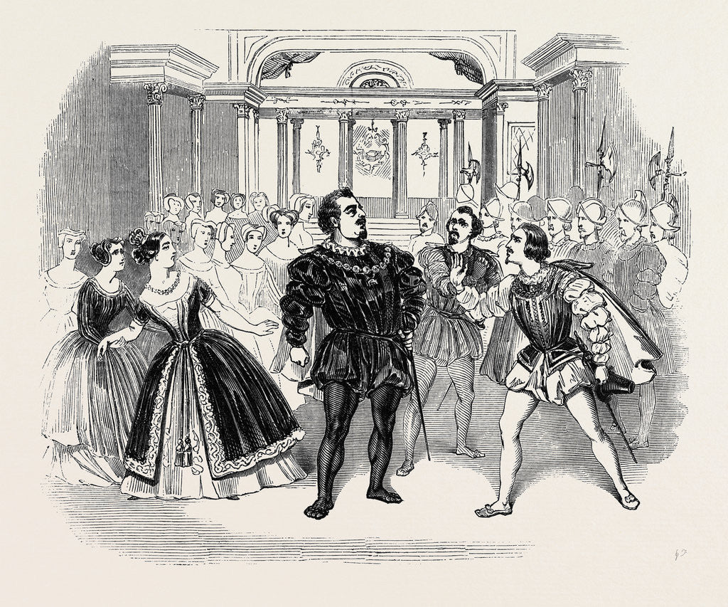 Detail of Scene from Costa's Opera of Don Carlos by Anonymous
