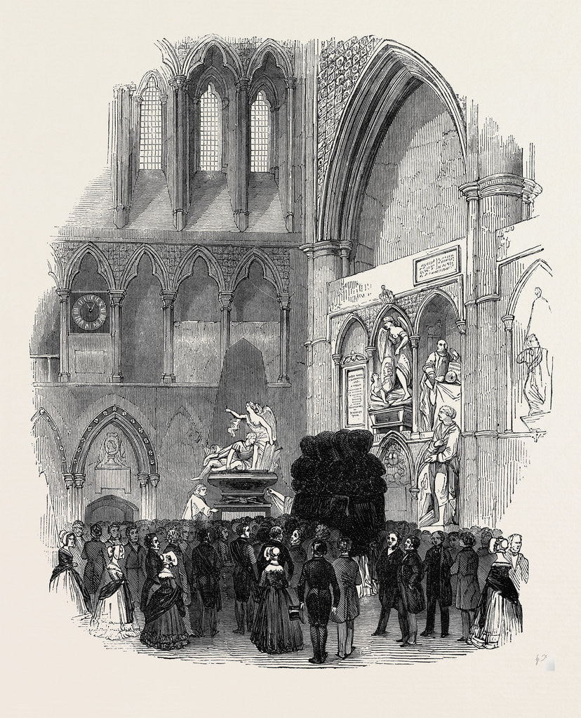 Detail of Funeral of Campbell, the Poet, in Westminster Abbey, on Wednesday Last by Anonymous