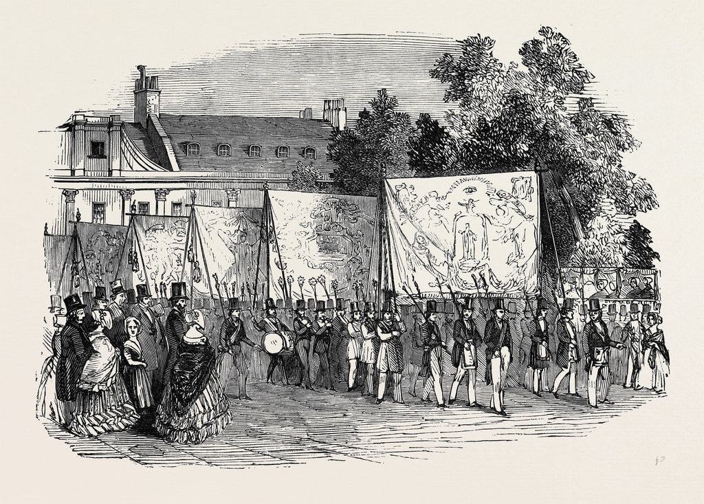 Detail of Meeting of the Improved Order of Old Friends, in Finsbury-Square. by Anonymous