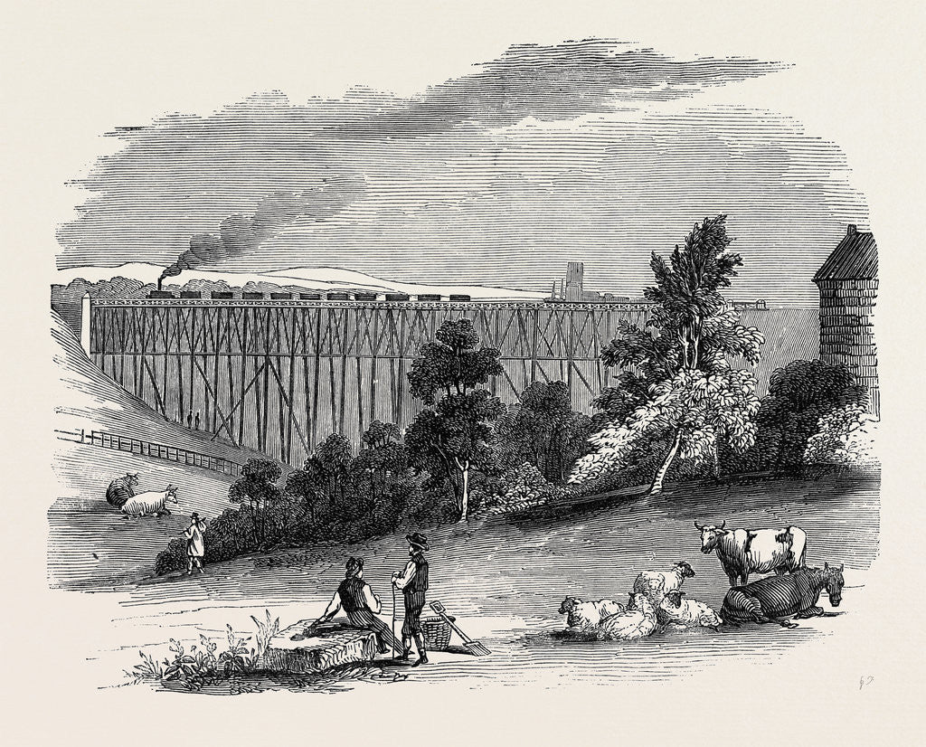 Detail of Timber Viaduct on the Darlington and Newcastle Railway by Anonymous