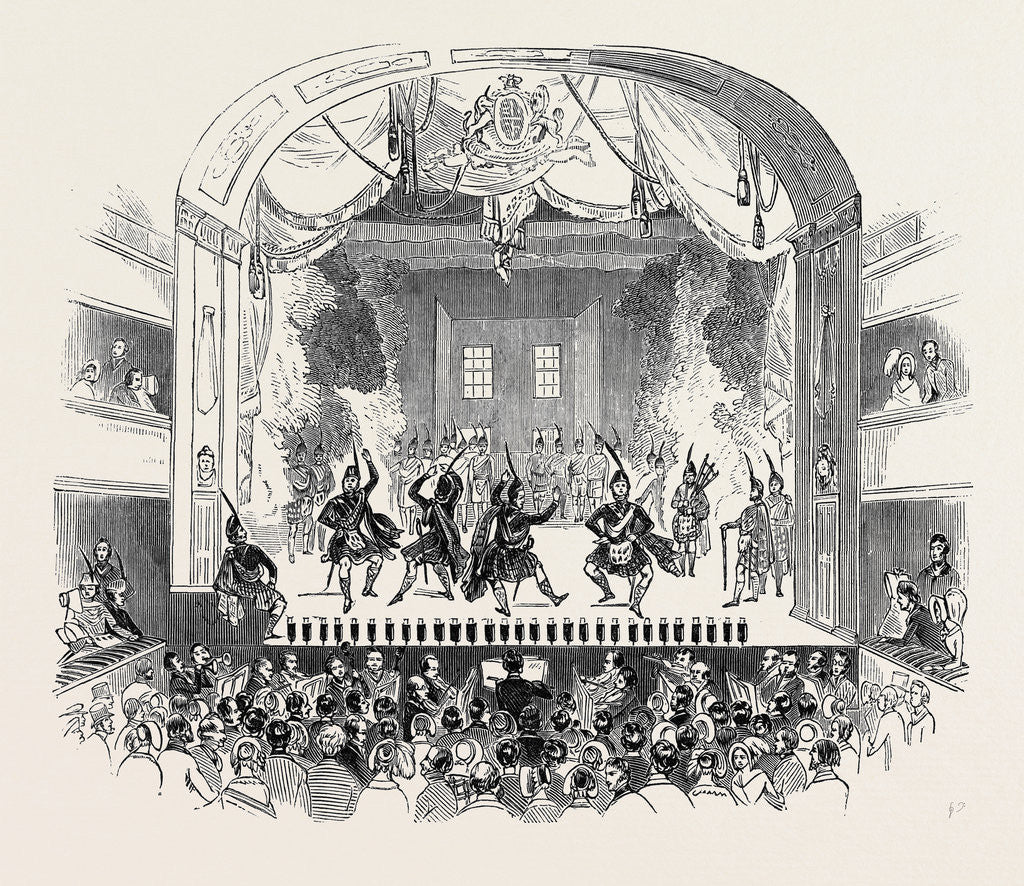 Detail of The Great Highland Bagpipe Competition. At the Theatre Royal, Edinburgh. by Anonymous