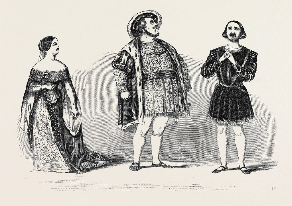 Detail of Scene from Anna Bolena, at Her Majesty's Theatre. by Anonymous