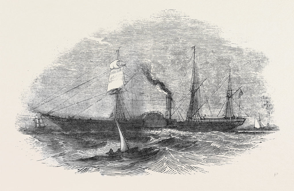 Detail of The City of London Aberdeen Steamship by Anonymous