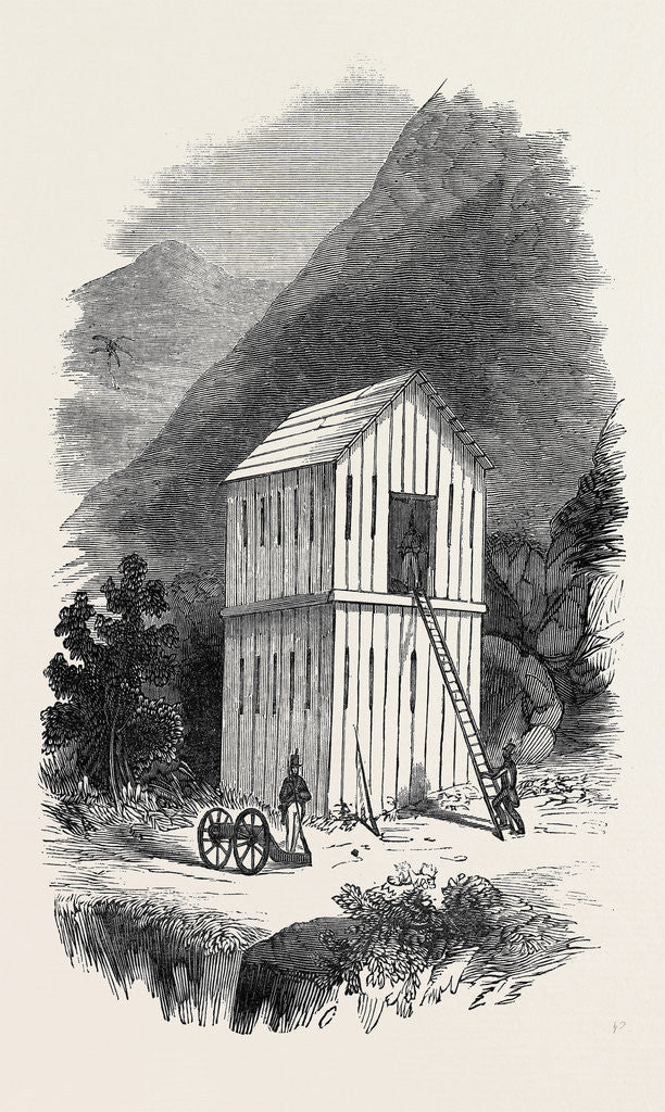 Detail of The French Block House Prison, in which Mr. Pritchard Was Confined by Anonymous