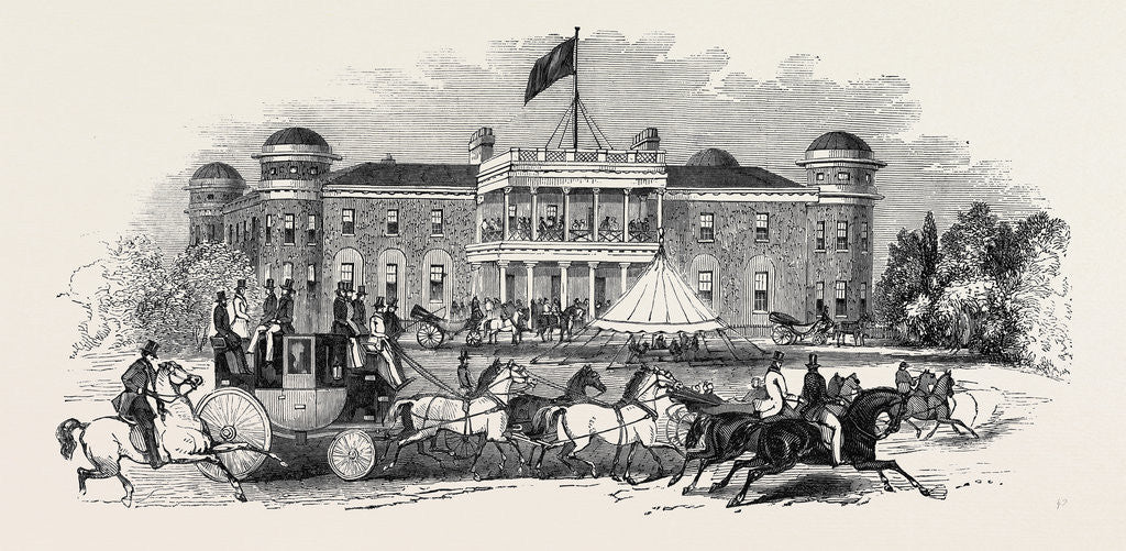 Detail of Goodwood House, Scene in the Park by Anonymous