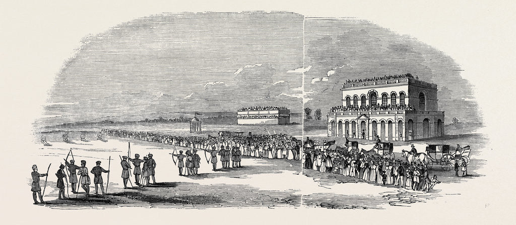 Detail of Grand Archery Meeting at York by Anonymous