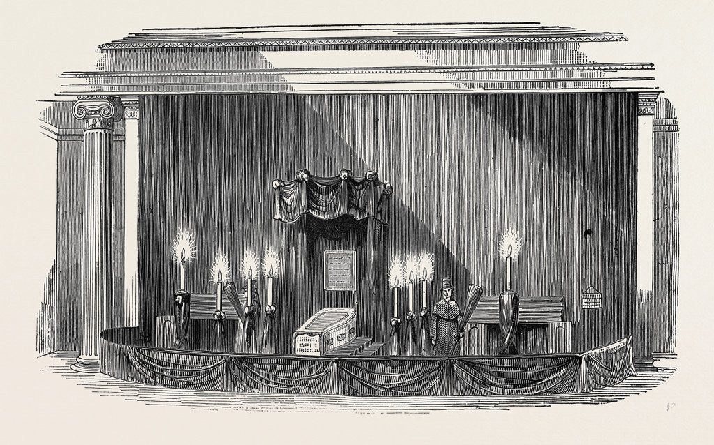 Detail of The Late Dr. Dalton, Lying in State by Anonymous