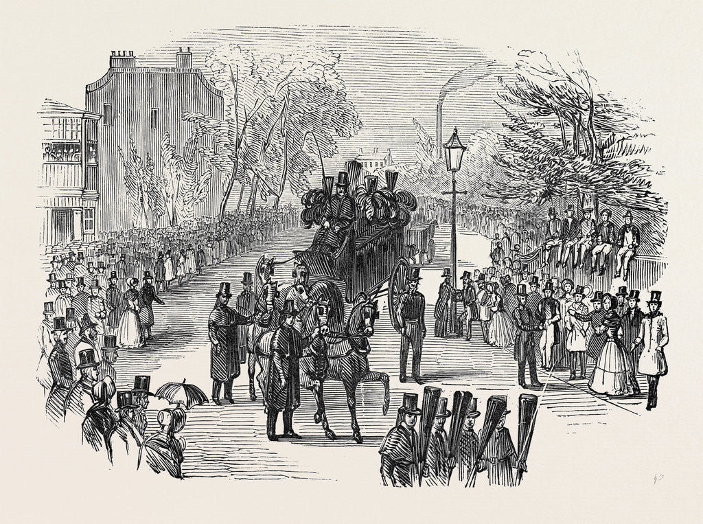 Detail of Funeral Procession of the Late Dr. Dalton. by Anonymous