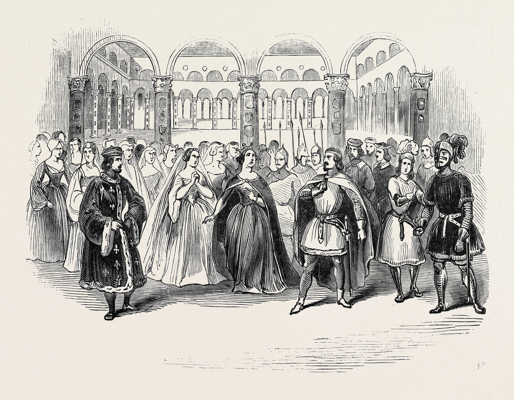 Detail of Scene from Ricci's New Opera of Corrado Di Altamura, at Her Majesty's Theatre by Anonymous