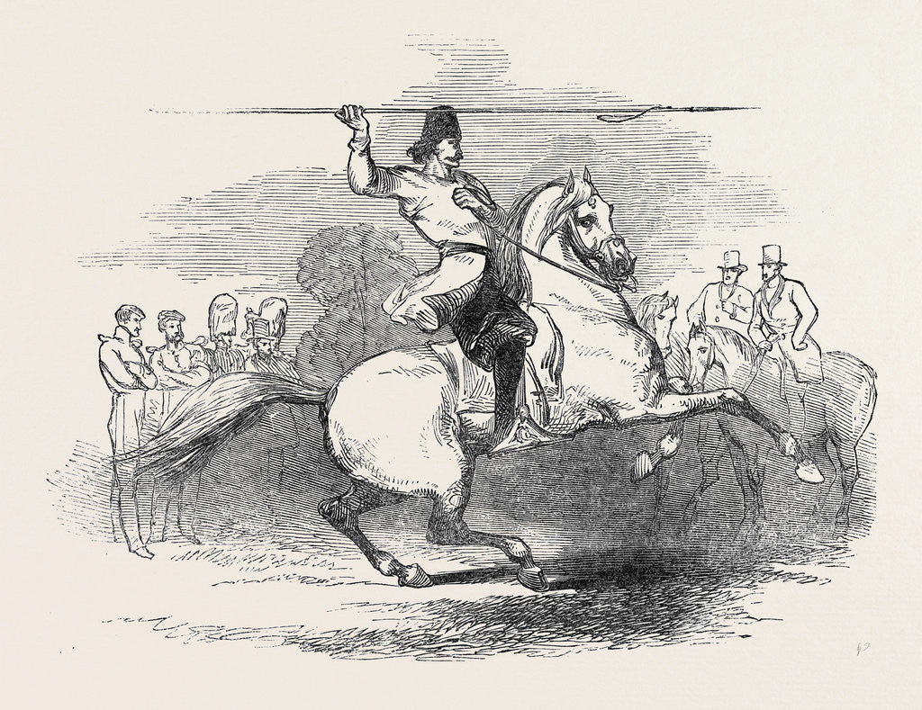 Detail of The Tartar Soldier, in Hyde Park by Anonymous