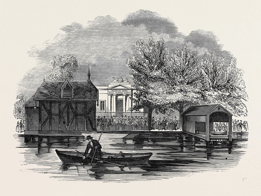 Detail of Receiving House of the Royal Humane Society by Anonymous