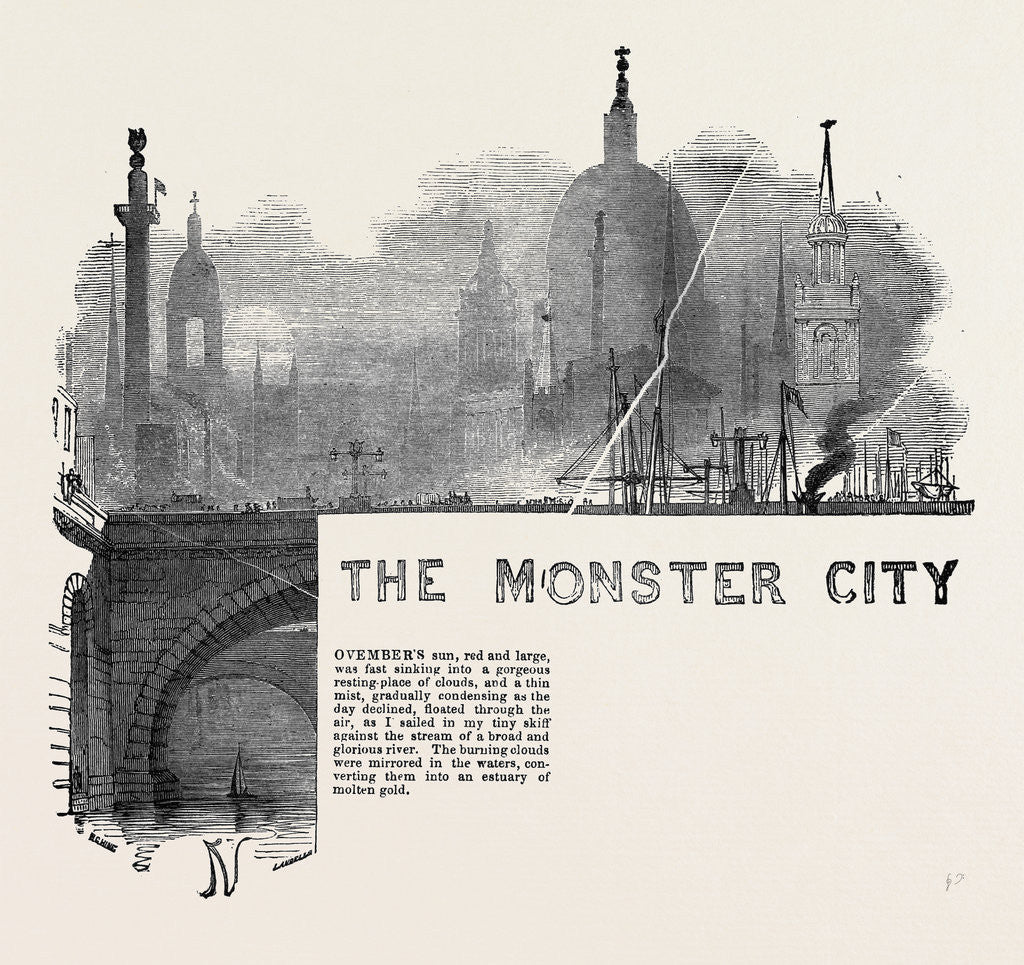 Detail of The Monster City by the Rev. Robert Jones by Anonymous