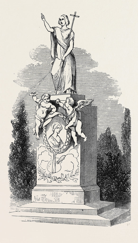 Detail of Monument to Madame Soyer, in Kensal Green Cemetary. by Anonymous
