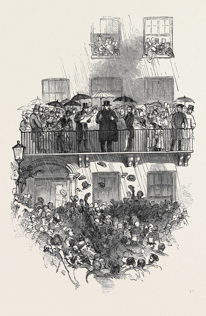 Detail of O'Connell at the Balcony, in Merrion Square, Dublin by Anonymous