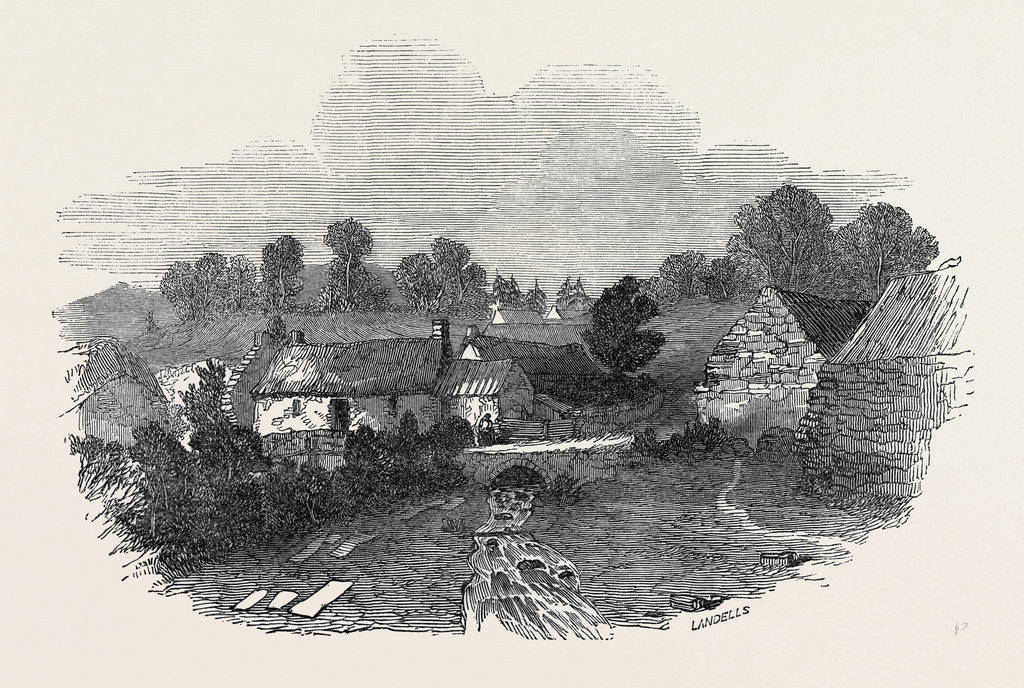 Detail of Cottages at Blair Athol by Anonymous