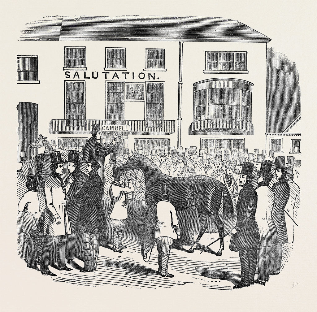 Detail of The Salutation, Doncaster, Doncaster Races by Anonymous