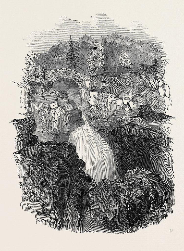 Detail of Lower Falls of the Bruar by Anonymous